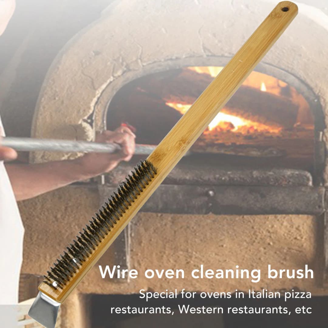Pizza Oven Cleaning Brush With Scraper Oven Cleaning Tool Stainless Steel Wire With Special Treatment Is Not Easy To Come Off - 4