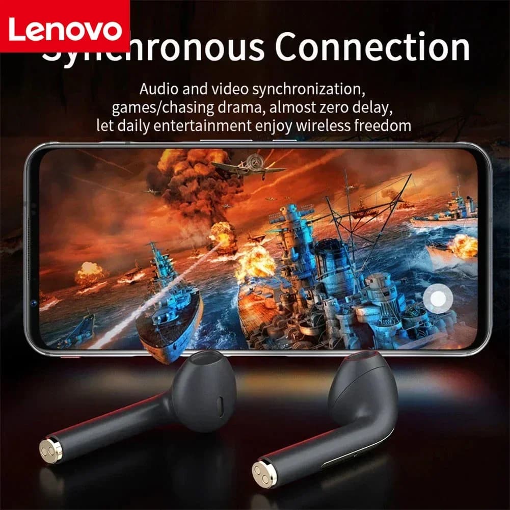 Lenovo Original J18 Wireless Earphones In Ear Bluetooth Ture Sport Headphones Stereo Game Waterproof Headset With Microphone - 2