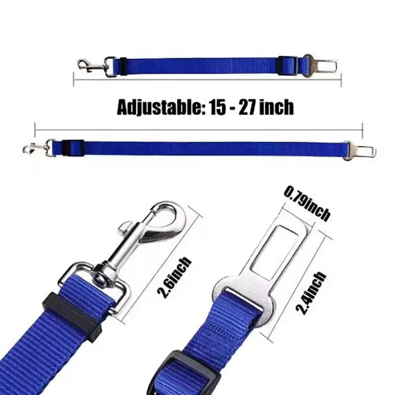 New Dog Car Seat Belt Safety Protector Travel Pets Accessories Dog Leash Collar Breakaway Solid Car Harness Pet Car Seat Belts - 3