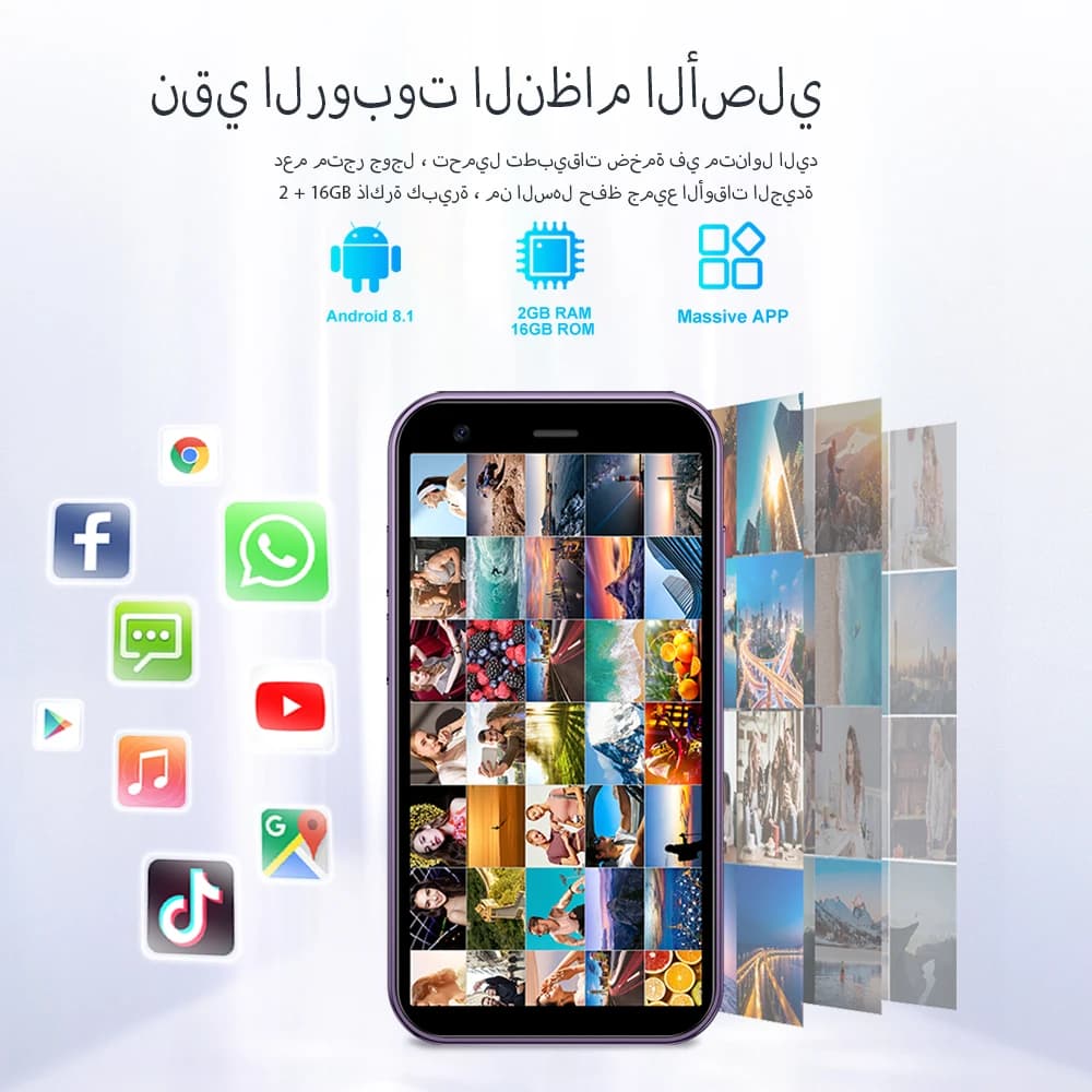 هاتف ذكي صغير SERVO 15SE، نظام أندرويد، واي فاي، متجر Play، شاشة 3.0 بوصة، هاتف ذكي صغير الحجم، Dual SIM - 2