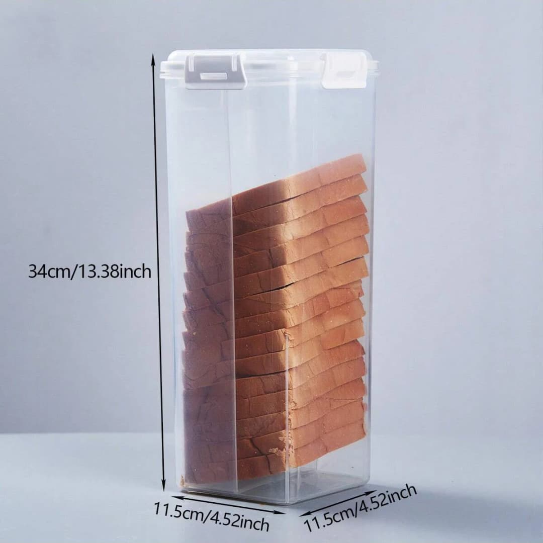 Bread Loaf Container Clear Airtight Bread Box With Lid Sandwich Bread Holder For Homemade Bread Tall Bread Saver For Kitchen - 3