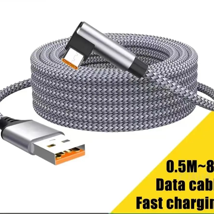 6A يو اس بي C كوع نوع C كابل شحن سريع 3m 5m تمديد كابل شحن الهاتف لـ Samsung Huawei Xiaomi Oppo OnePlus كاميرا VR