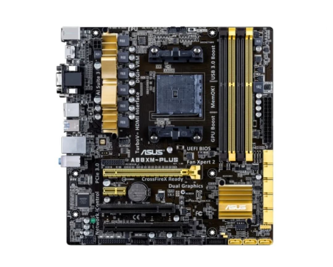 ASUS Socket FM2/FM2+ A88XM-PLUS Motherboard AMD A10 DDR3 64GB PCI-E 3.0 HDMI-compatible A8 A6 A4 Desktop A88X Mainboard Used - 4