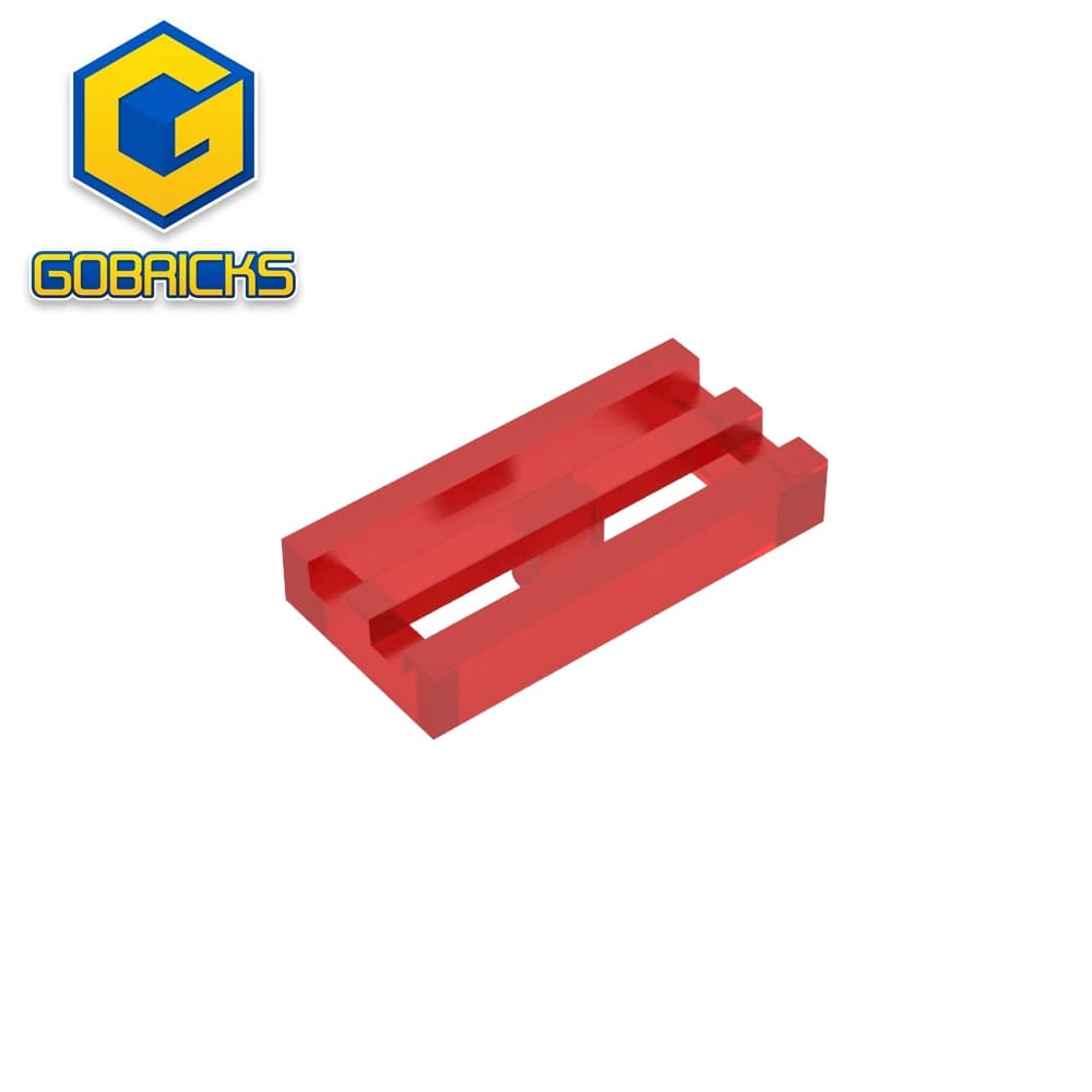 Gobricks GDS-602 مكعبات بناء شبك رادياتير 1X2 متوافق مع ليجو 2412 30244 مكعبات بناء تعليمية يدوية للأطفال