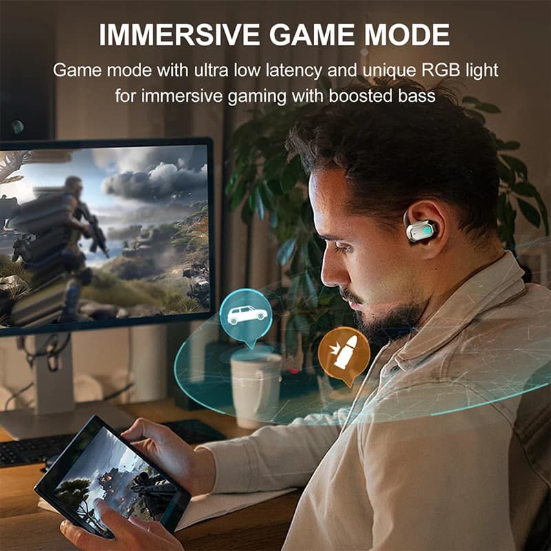 Edifier Air 2 Open Ear Earphones Wireless Bluetooth Earbuds HECATE Gaming Headphones Low Latency Game Modes Bluetooth 5.3 - 5