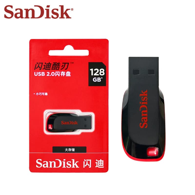 بالجملة SanDisk USB Flash Drive 10 قطع 5 قطع 16 جيجابايت 32 جيجابايت 64 جيجابايت 128 جيجابايت ذاكرة USB 2.0 U Disk Pen Drive للكمبيوتر - 5