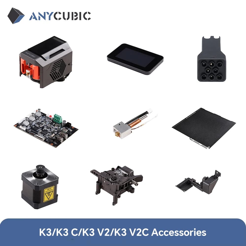 ANYCUBIC كبرا 3 كبرا 3 كومبو كبرا 3 V2 ملحقات تجميع رأس الطباعة PEI فولاذ نابضي لوحة أم لطابعة FDM ثلاثية الأبعاد