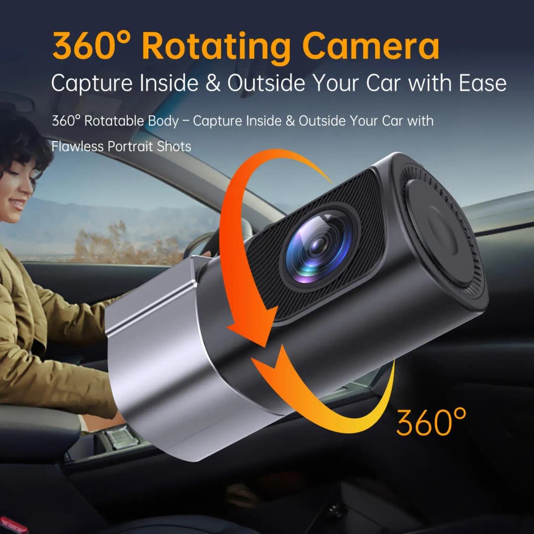 1080P Dashcam With Night Vision Mini Hidden Dashcam 24-Hour Parking Monitoring Loop Recording Gravity Sensor App Control - 5