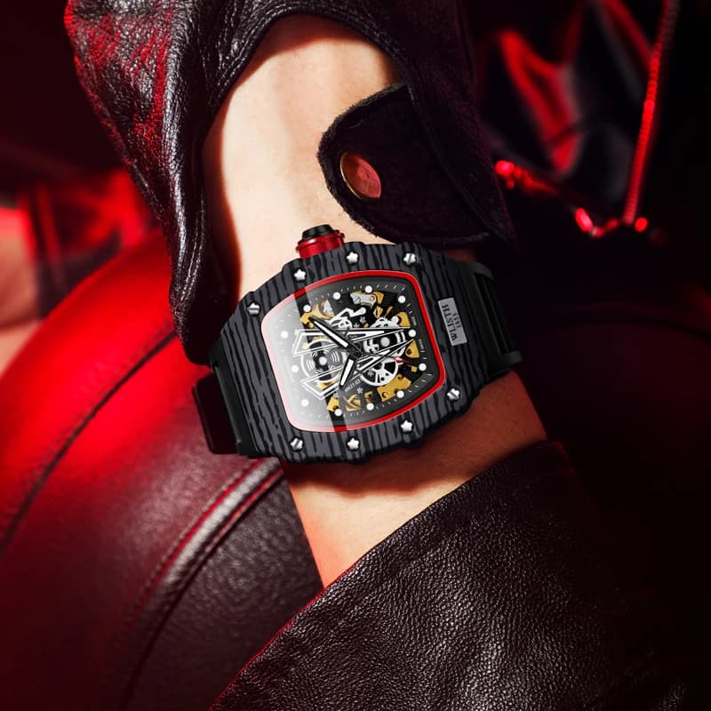 Automatic Watch Mechanical Watches for Man Barrel Type Mechanical Watch Men Waterproof Luminous Business Men Montre Homme - 2
