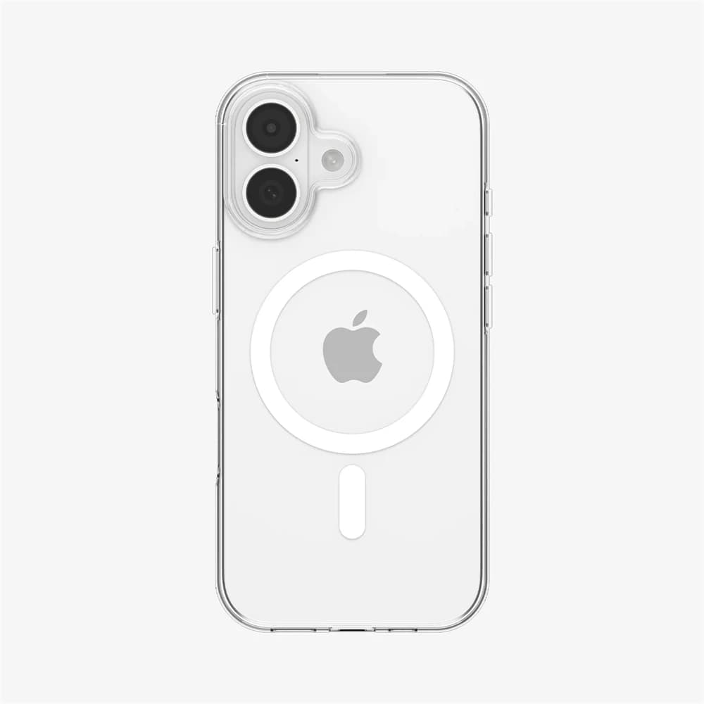 غطاء شفاف مقاوم للاصفرار من Spigen لهاتف iPhone 17 Pro Max 16 15 14 13 12Plus Air متوافق مع Magsafe علبة مغناطيسية Ultra Hybrid MagFit TPU - 6