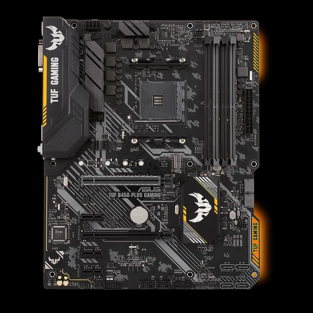 ASUS TUF B450-PLUS GAMING B450 Motherboard Socket AM4 DDR4 128GB support Ryzen 5 5600 5500 PRO 1200 3600 1600 cpu M.2 ATX - 2