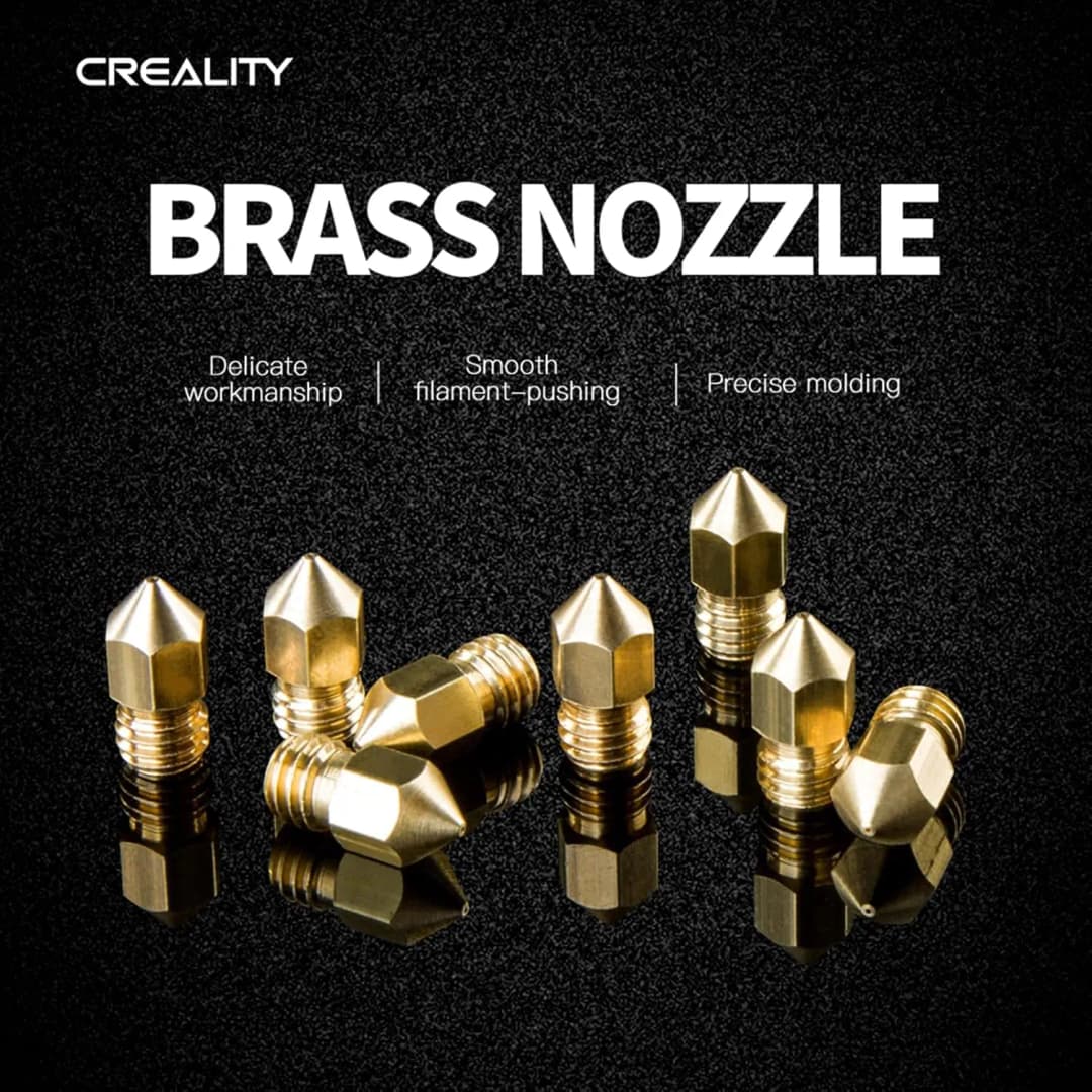فوهات رسمية Creality Ender 3/Ender 5 مقاس 0.4 مم مع أغطية، لطابعات Ender 3 V2/Ender 3 Pro/Ender 3 Max/CR 10 سلسلة قطع طابعة ثلاثية الأبعاد - 2
