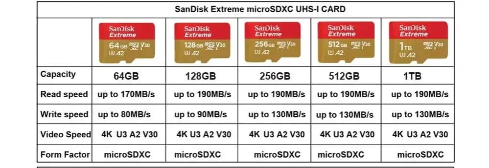 2026 New Sandisk TF SD Micro Card A2 Memory 256GB TF Micro Card Class Flash card Memory Microsd For PC Dropshipping - 2