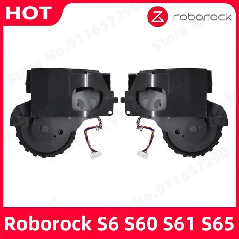 إكسسوارات روبوت كنس Roborock S6 S60 S61 S65، قطع غيار استبدال وحدة عجلة سير يمنى ويسرى