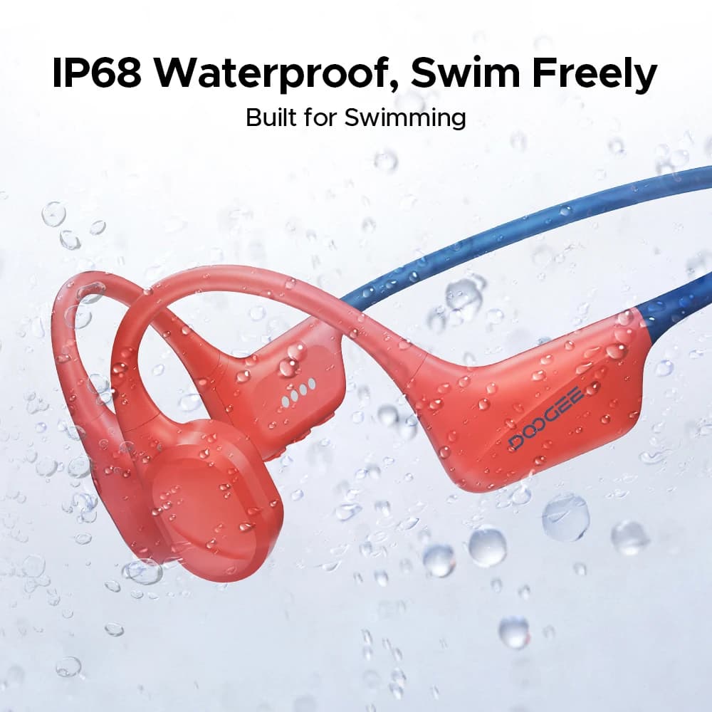 DOOGEE BoneBeat Swim Bone Conduction Headphones Bluetooth 5.4 IP68 Waterproof Wireless Sport Headset for Running, Cycling - 4