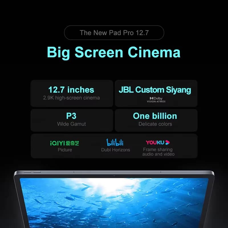 Lenovo XIAOXIN Pad Pro12.7 2025Office study gaming tablet with super interconnection Dimensity 8300 2.9K 144Hz gray - 4
