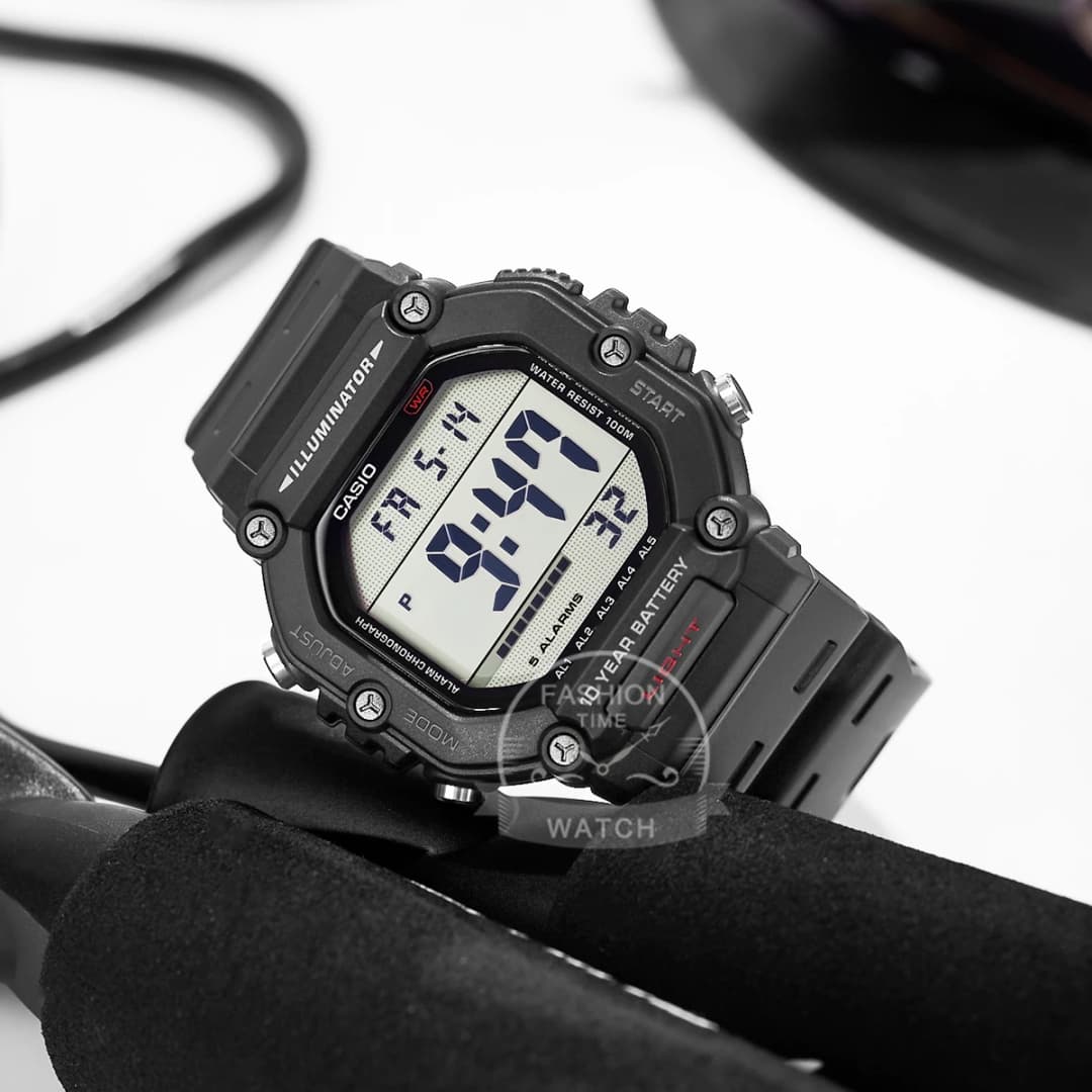 Casio Men's Sport Watch Versatile Fashion Digital Display Water Resistant Strap Timepiece AE-1600H- - 2