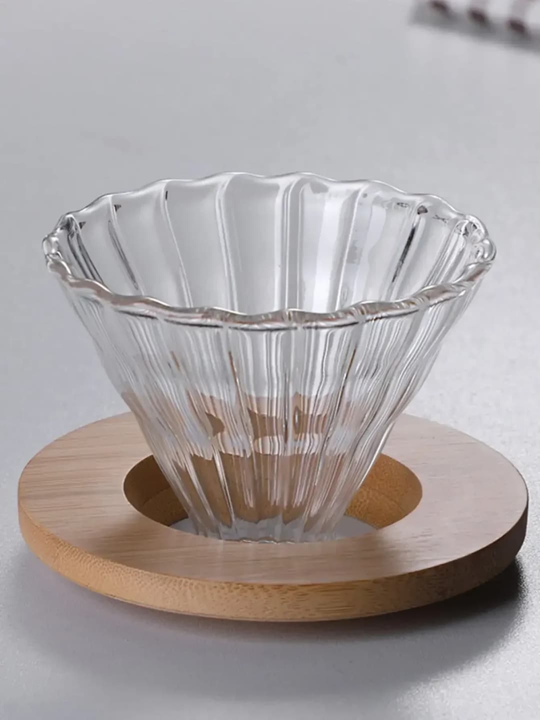 Pour Over Coffee Maker Set Glass Carafe Coffee with Glass Coffee Filter Drip Coffee Maker Set for Home or Office 600ml 300ml - 5
