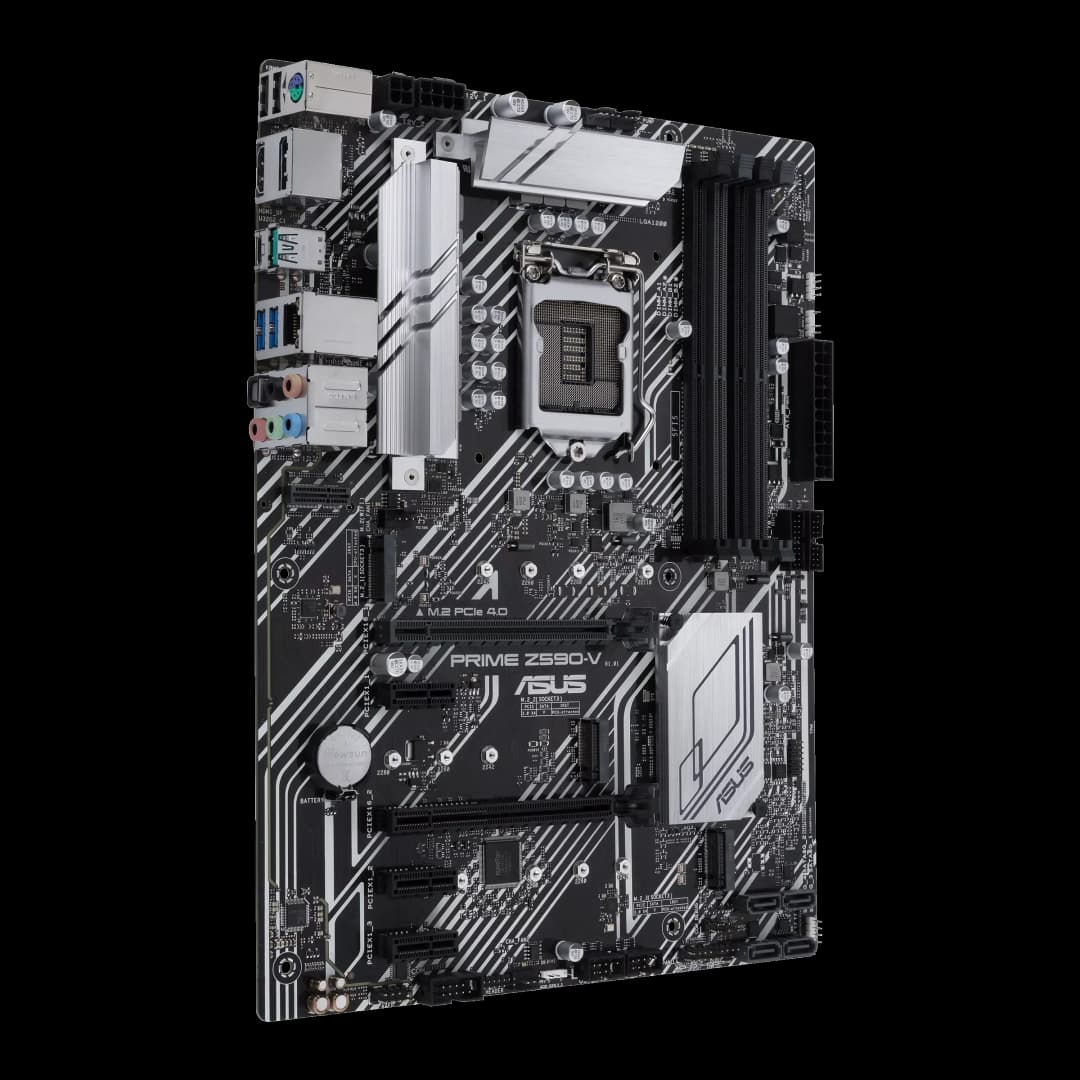 أسوس PRIME Z590-V لوحة أم بمقبس LGA1200، معالج DDR4 بتردد 5133 (O.C)، مجموعة شرائح Z590، لوحة رئيسية ATX - 3