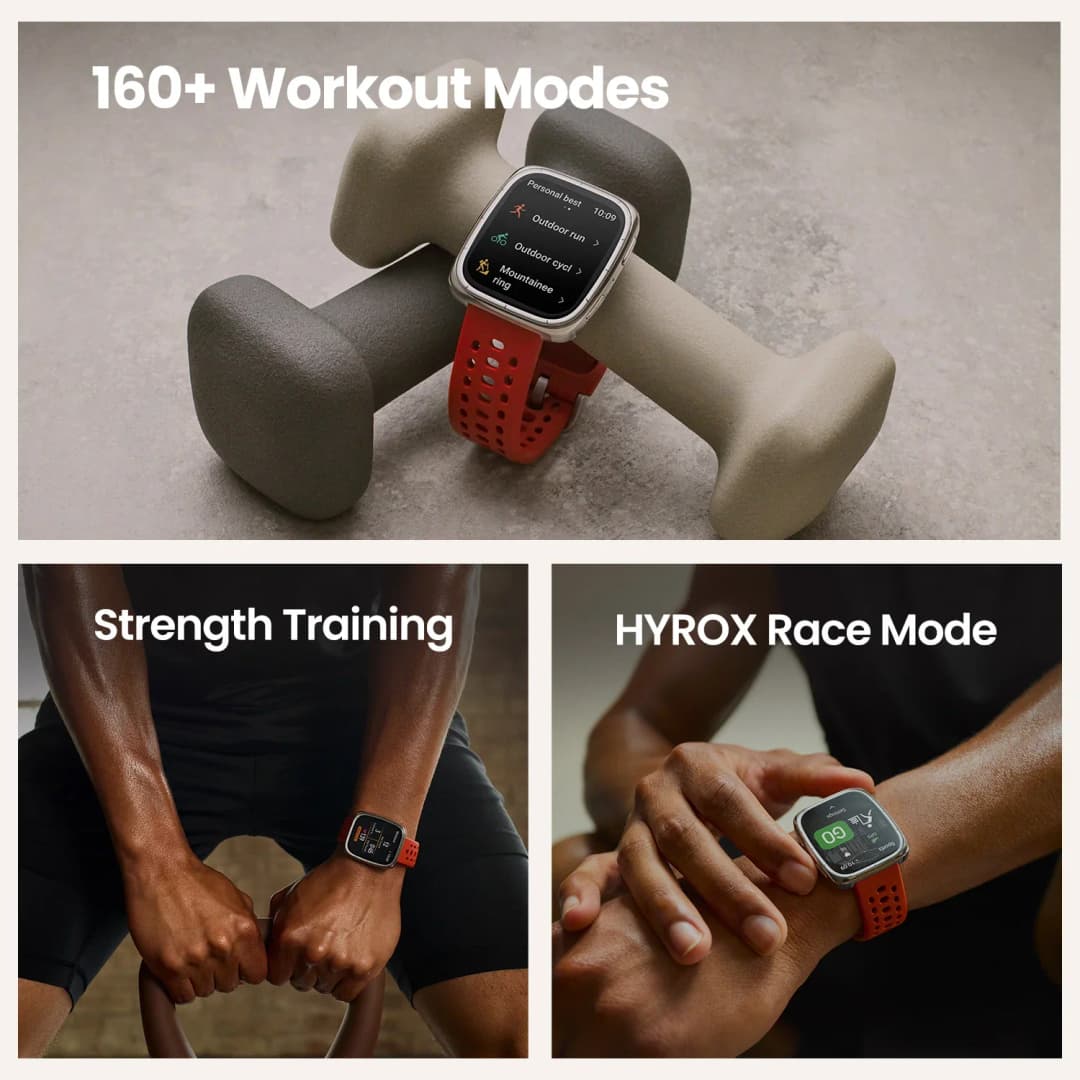 ساعة Amazfit Active 2 الذكية المربعة الفاخرة ببطارية تدوم حتى 10 أيام مع أكثر من 160 وضع تمرين - 6