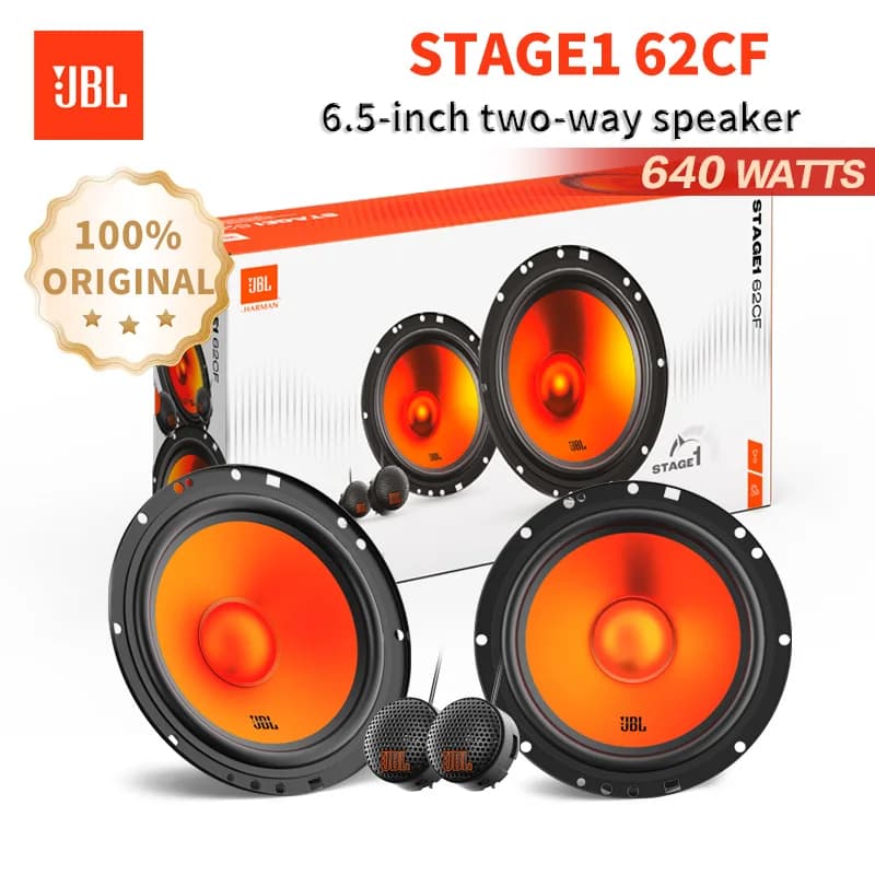 سماعة سيارة JBL مقاس 6.5 بوصة، سماعة ثنائية الاتجاه، طاقة خرج 640 واط، سماعة سيارة صبووفر، تريبل، مدى متوسط، سماعة ستيريو للسيارة