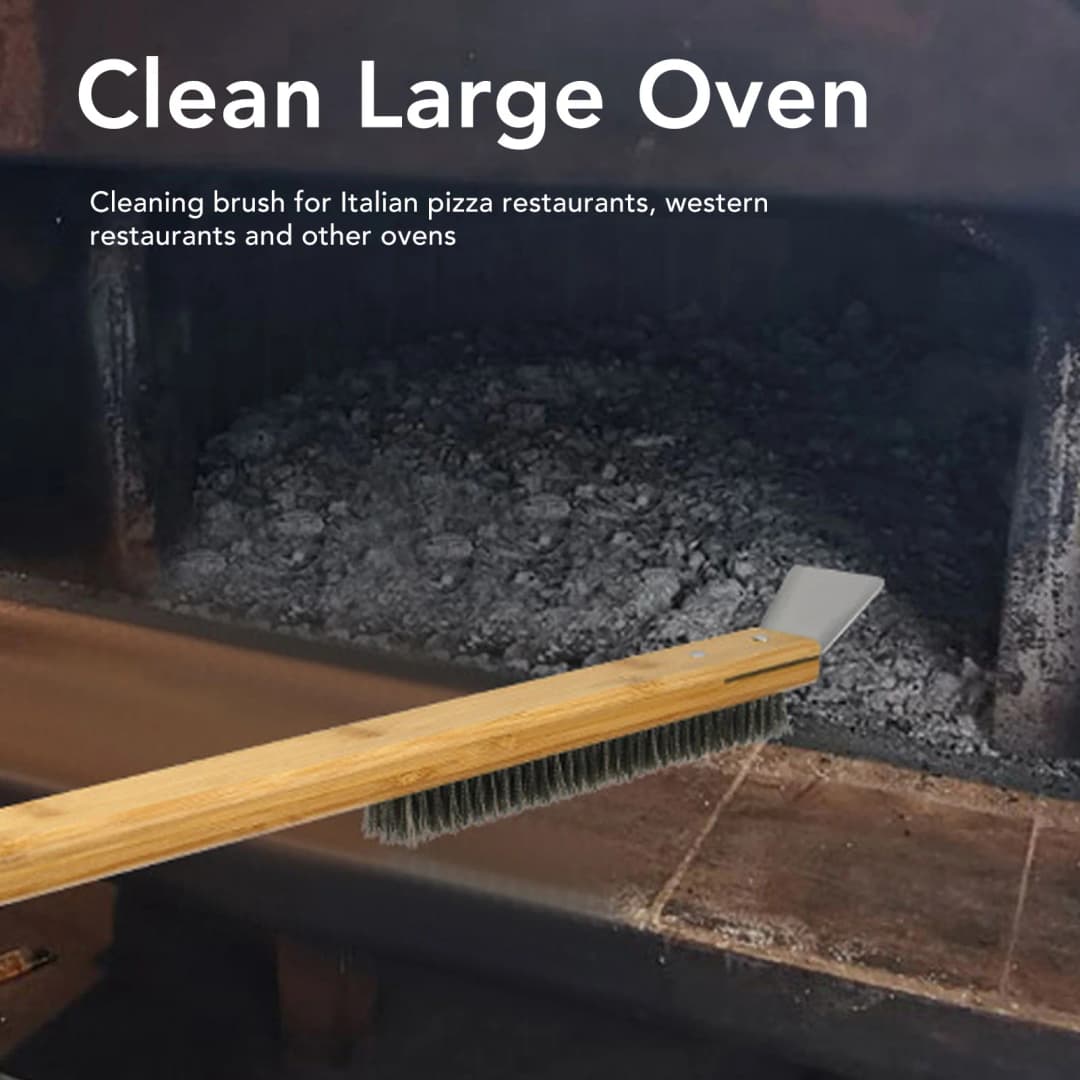 Pizza Oven Cleaning Brush With Scraper Oven Cleaning Tool Stainless Steel Wire With Special Treatment Is Not Easy To Come Off - 6