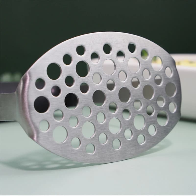 Stainless Steel Potato Pusher Pressed Potato Masher Ricer Puree Fruit Juice Maker Smooth Mashed Potatoes Crusher Kitchen Gadget - 5