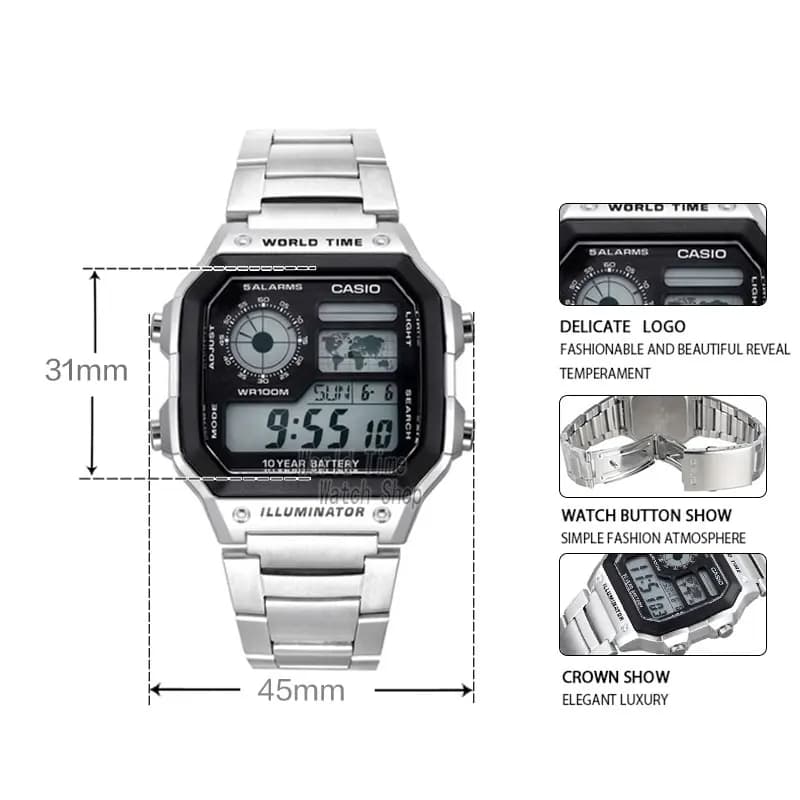 Casio watch Explosion watch men set brand luxury LED military digital  watch sport Waterproof quartz men watch relogio masculino - 4