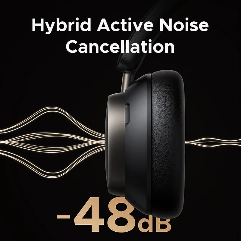 UGREEN Studio Pro 48dB ANC Wireless Headphones Over Ear Bluetooth Earphones Active Noise Cancellation Hi-Res LDAC 120h Playtime - 3