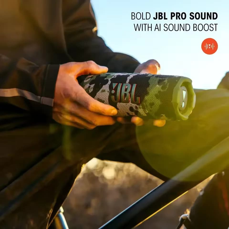 سماعة بلوتوث JBL Flip 7 مقاومة للماء - نظام صوت ستيريو صغير عالي الدقة مع باس قوي IP68 محمولة لاسلكية - 6
