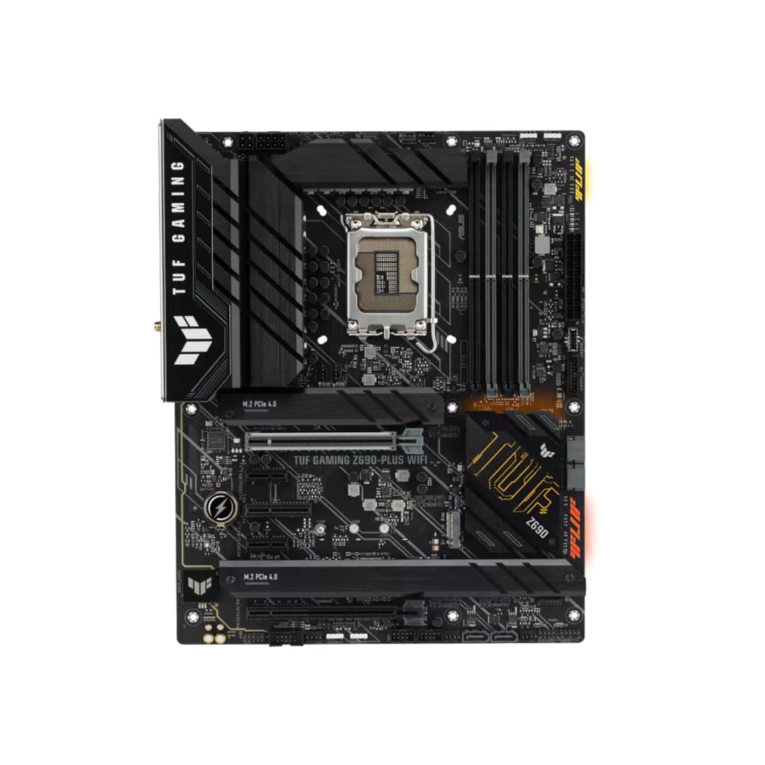 لوحة أم ASUS TUF GAMING Z690-PLUS WIFI بمقبس LGA1700 ومعالج DDR5 6000(OC) MHz وشريحة Z690 ATX - 2