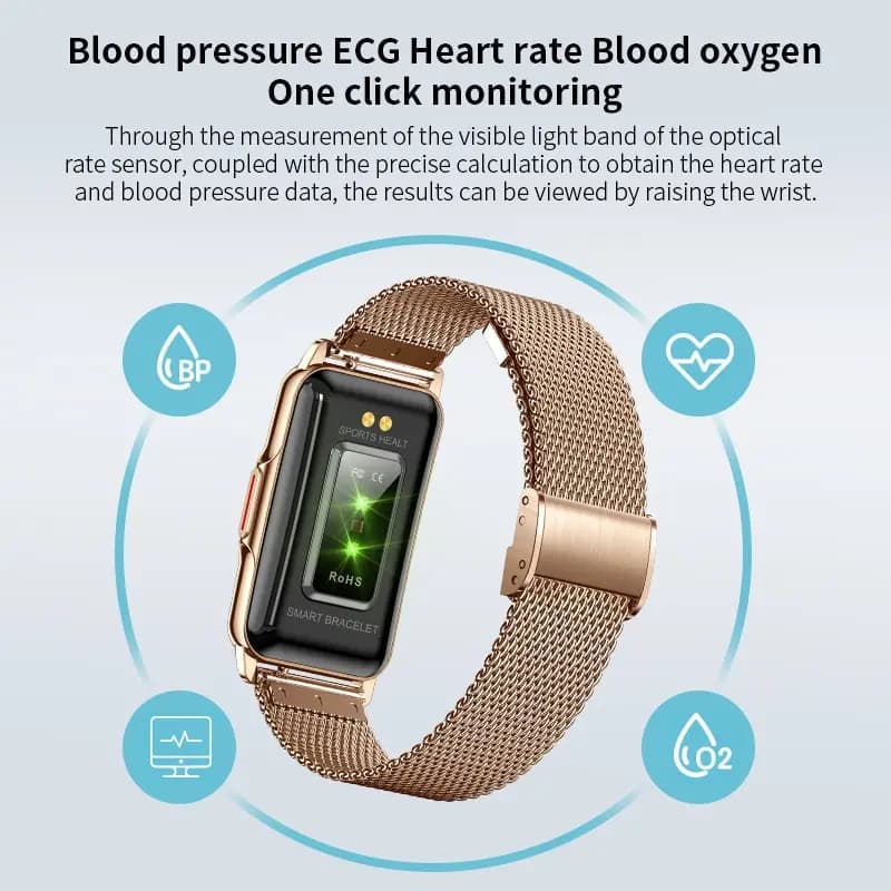 LIGE Smart Watch Women Full Touch Screen Bluetooth Call IP67 Waterproof Sports Fitness Tracker Smartwatch Women - 5