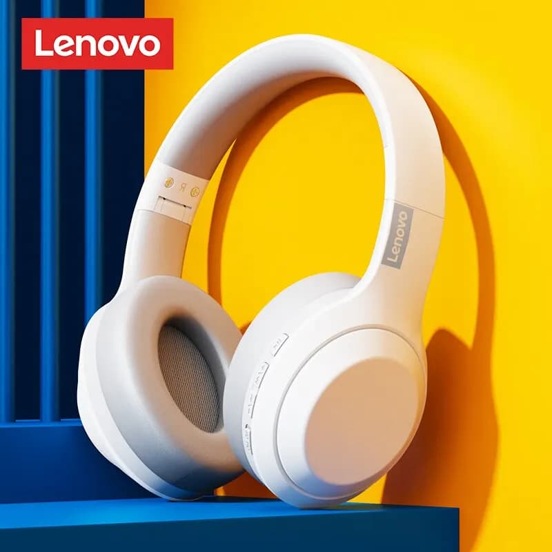 سماعات رأس ستيريو Lenovo Thinkplus TH10 TWS، سماعات بلوتوث لألعاب الفيديو مع ميكروفون، سماعات موسيقى ذات عمر طويل
