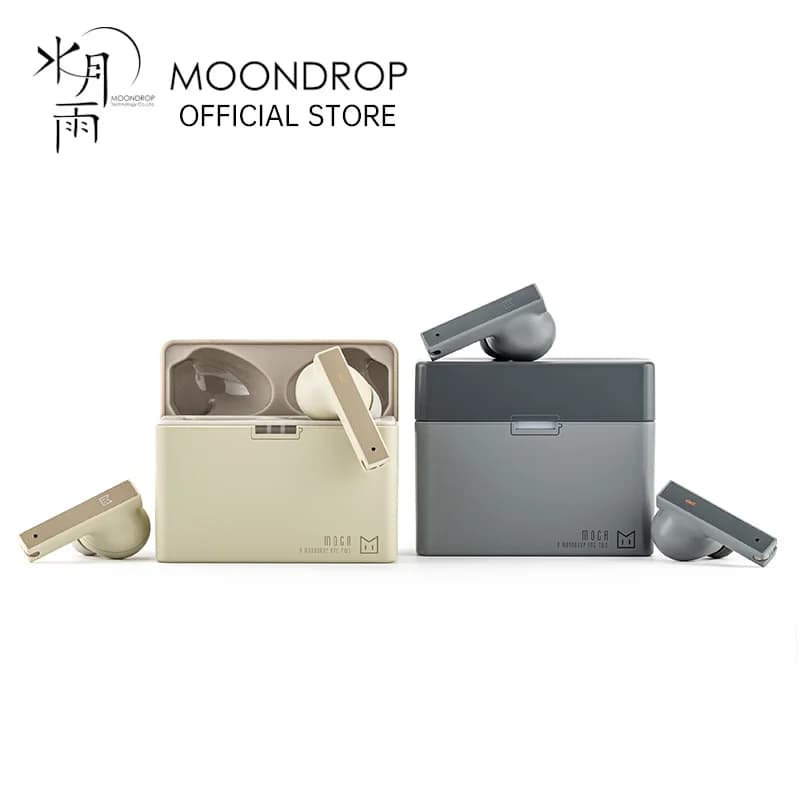 سماعات أذن MOONDROP MOCA، إلغاء الضوضاء النشط، TWS، كمون منخفض، إعادة اتصال تلقائية، شحن لاسلكي، تحكم في BASS