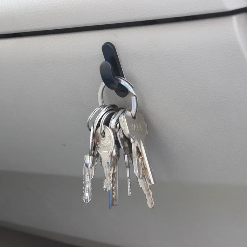 Car Hooks Organizer Self Adhesive Hook Hanger for USB Cable Headphone Key Bag Kitchen Bathroom Mini Hooks Storage Organizer - 2