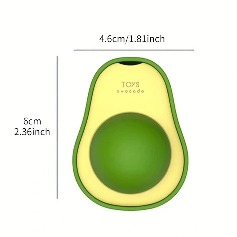 1PC Cat Mint Avocado Toy That Can Rotate for Entertainment. Cat Mint Toy - 3