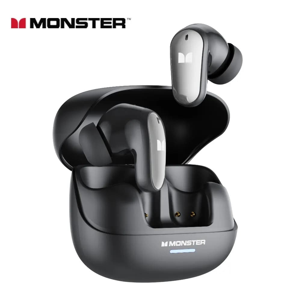 سماعات رأس لاسلكية Monster MQT52 بلوتوث 5.4 سماعات أذن ستيريو HIFI إلغاء الضوضاء موسيقى سماعة رأس ألعاب مع ميكروفون