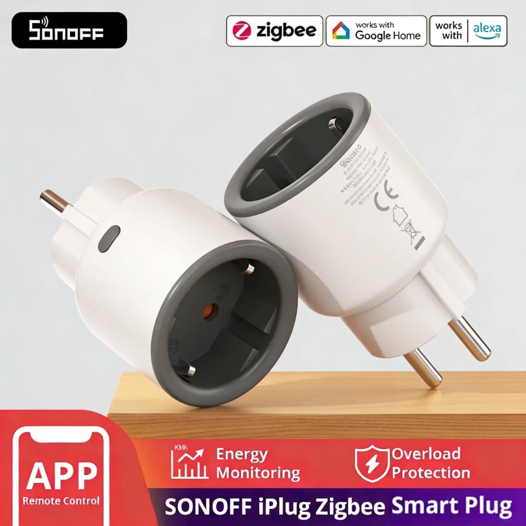 سونوف S60ZB S60ZBTPF مقبس ذكي منزلي يعمل بتقنية زيجبي مع مراقبة الطاقة ويدعم أليكسا وجوجل هوم