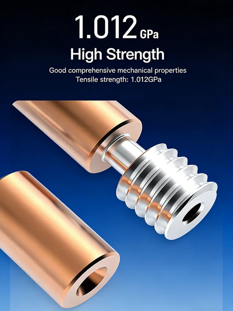 أنبوب فوهة من سبائك التيتانيوم ثنائي المعدن من Creality Ender3، مناسب لـ Ender3 S1/3 V2/3 Pro/Ender 5/CR-6 SE/CR-5 PRO/CR10 - 4