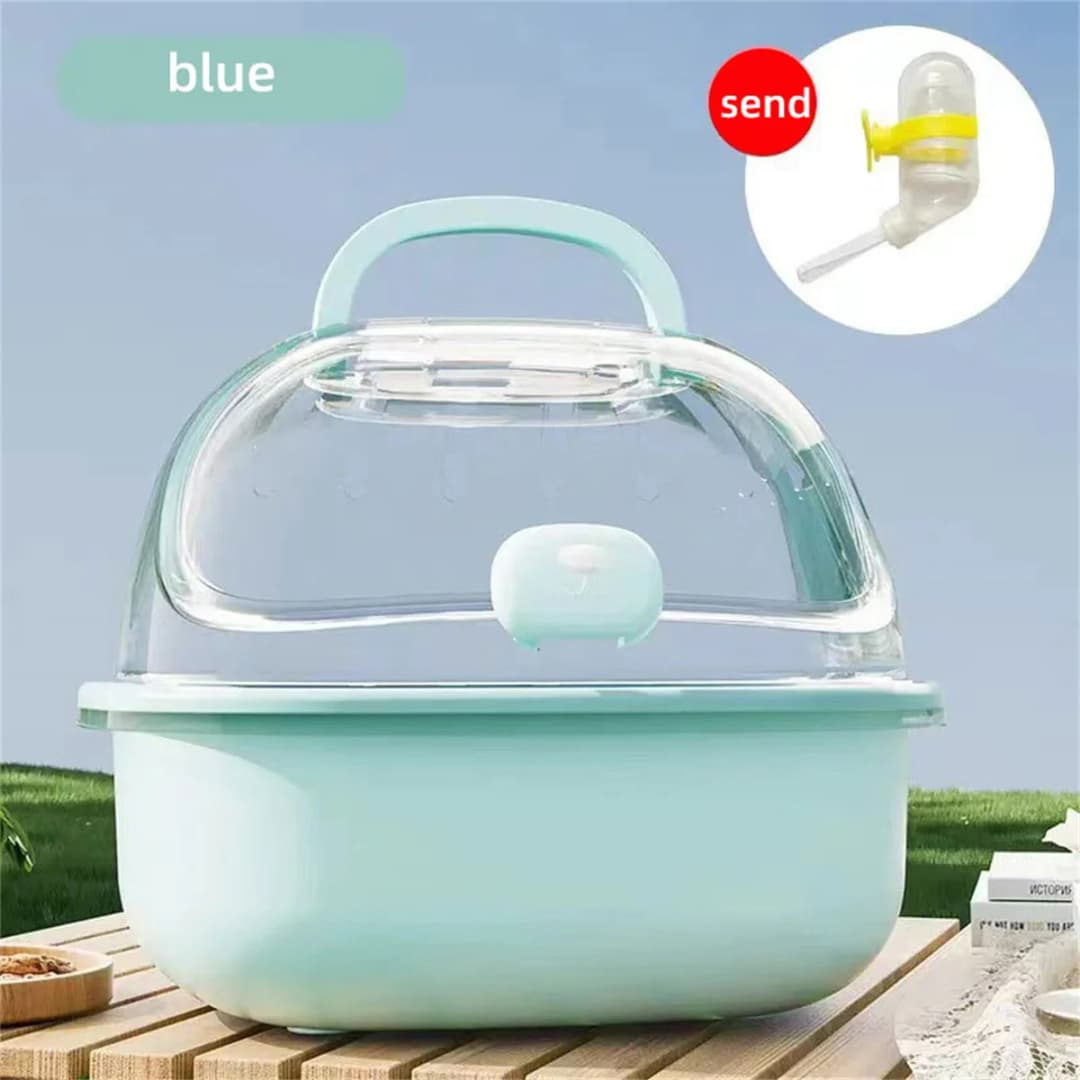 Transparent Handheld Hamster Cage Outdoor Large Space Golden Retriever Hare Special Use Hamster Cage Portable Hamster Home - 6