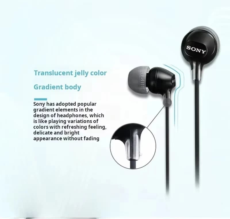 Original Sony MDR-EX15AP Wired Earphones HiFi Stereo Noise Cancelling Headset for Music - 3