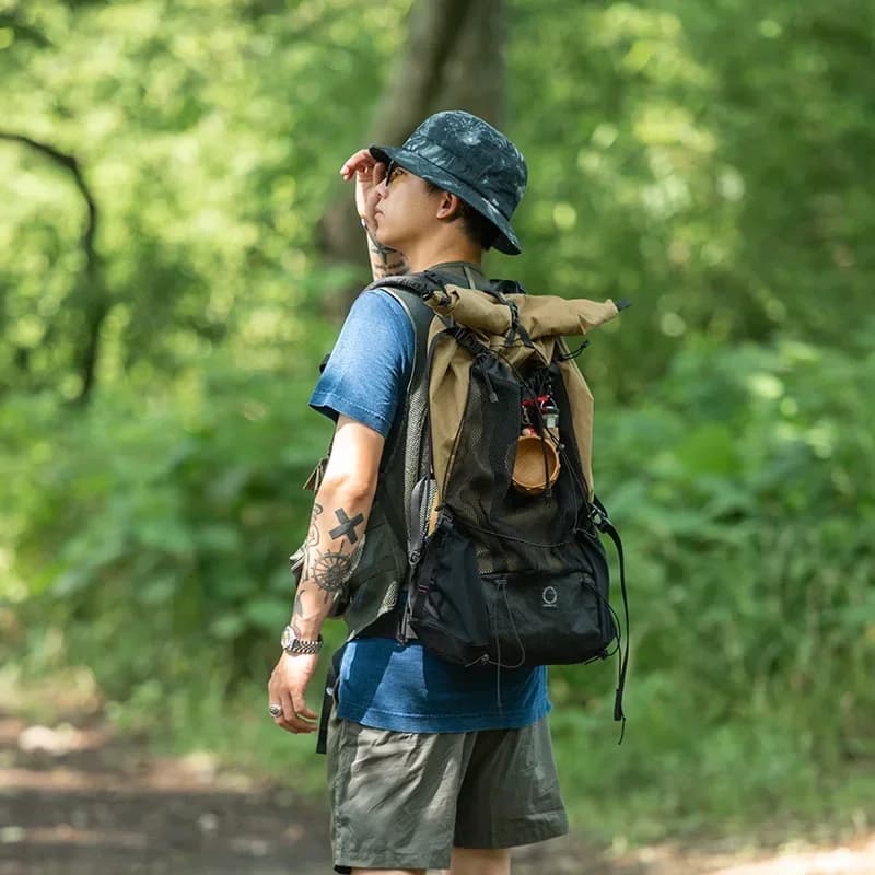 قبعة صياد ملونة من Naturehike، قبعة شمس سماوية عصرية، قبعة تخييم وتنزه خارجية، قبعة قطن صيفية، حافة عريضة 5.5 سم، حماية من الأشعة فوق البنفسجية UPF50+ - 3