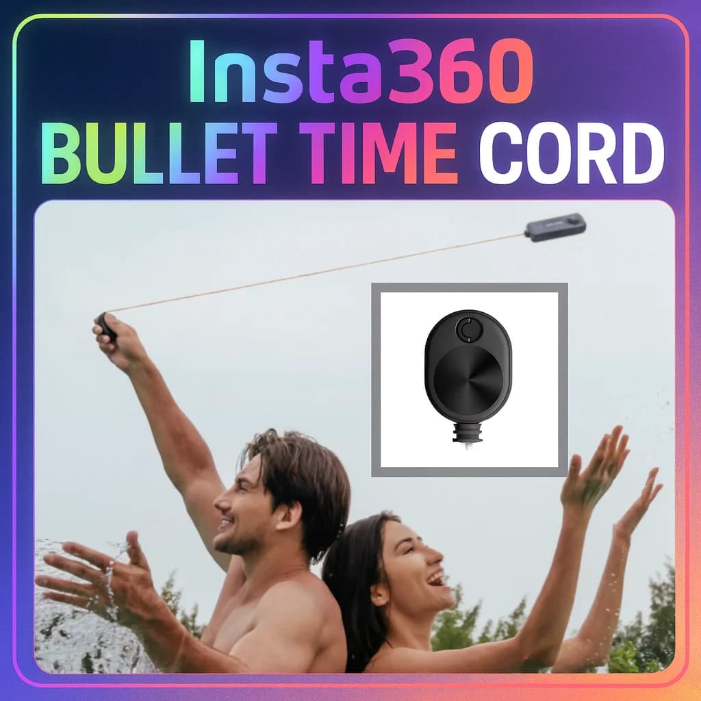 حافظة كابل Insta360 Bullet Time | علبة تخزين أصلية واقية لكابل Bullet Time | ملحق رسمي محمول ومتين