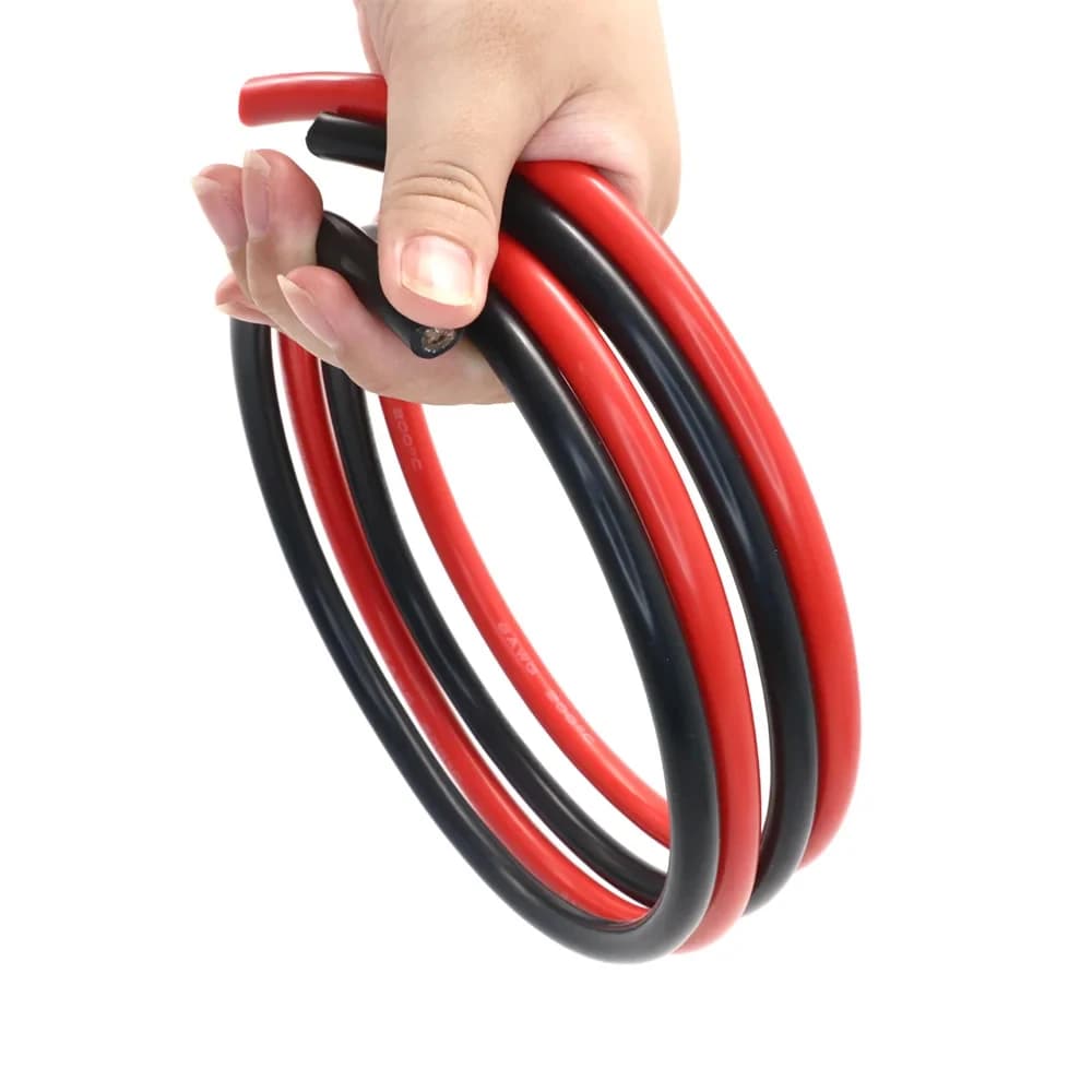 2 meter Silicon Wire 8 10 12 14 16 18 20 22AWG Heatproof Soft Silicone Silica Gel Wire Cable (1meter Red+1meter Black) ) - 4