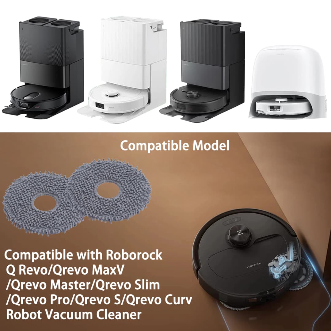 إكسسوارات Roborock الأصلية مناديل تنظيف*4 لـ Qrevo s5V وQrevo Pro وQrevo Master وQrevo MaxV وQrevo Plus وQrevo Slim وQrevo CuryX - 2