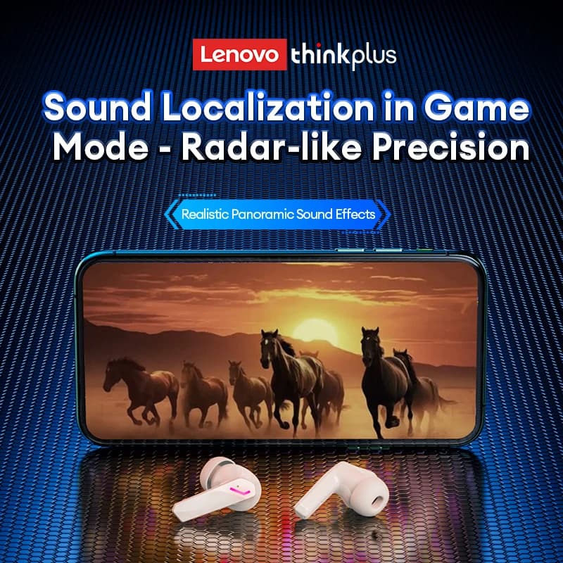 سماعة رأس ستيريو لاسلكية HIFI من لينوفو GM2 برو TWS، سماعات رأس ذات زمن وصول منخفض، سماعات أذن مزدوجة الوضع للموسيقى والألعاب، سماعة رأس رياضية للموسيقى - 4