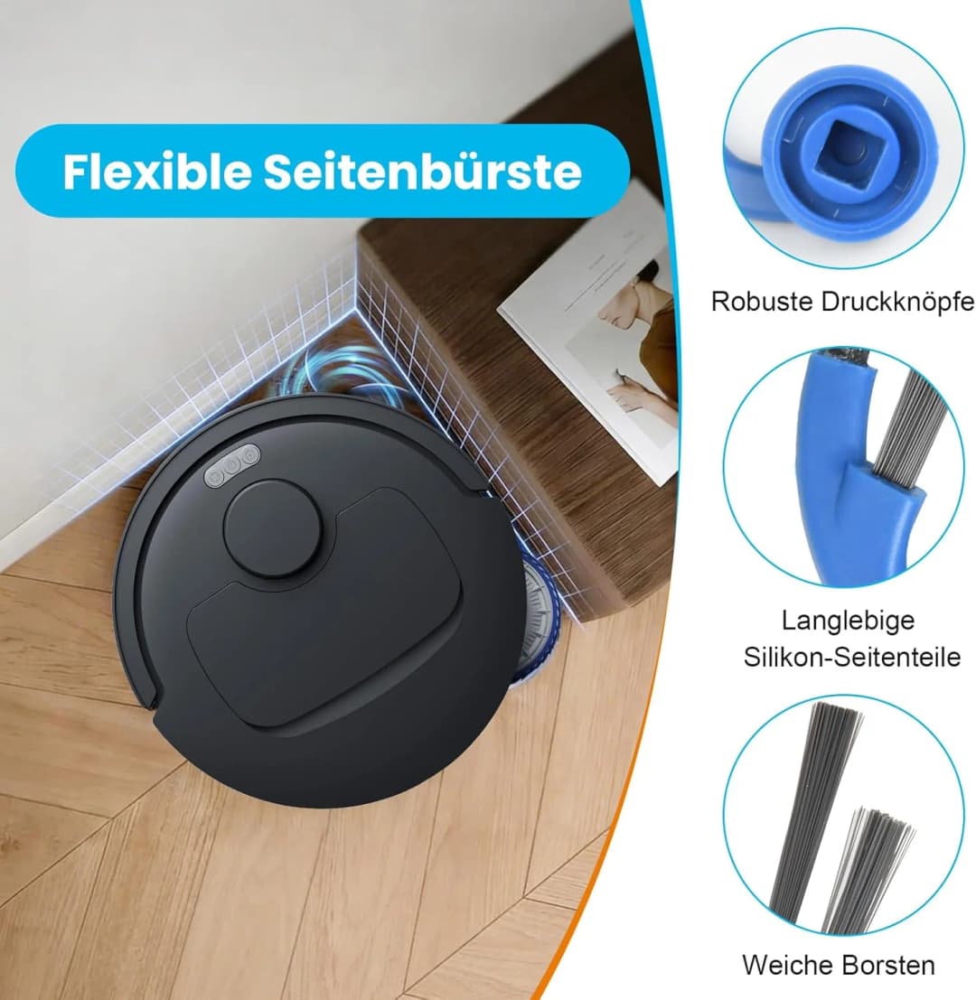 قطع غيار Ecovacs Deebot T30C / T30C OMNI / T30C GEN 2 / T30C OMNI GEN 2، فرشاة، مرشح، ممسحة، قماش، كيس غبار - 5