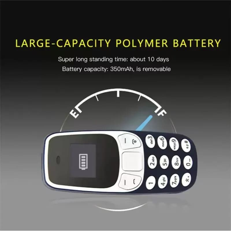 L8star Bm10 هاتف محمول صغير ببطاقتي SIM، مشغل MP3 وFM، غير مقفول، تغيير الصوت، سماعة رأس لاسلكية - 4