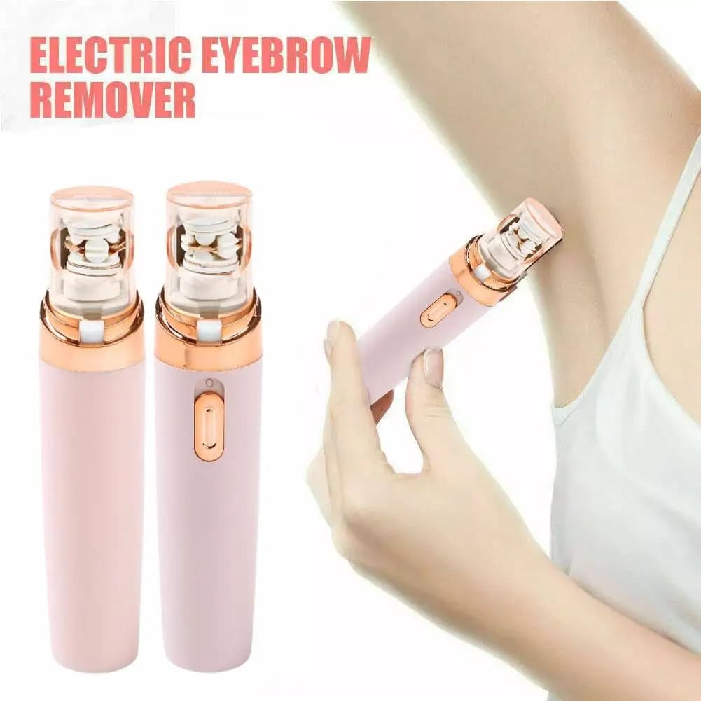 1pc Electric Eyebrow Trimmer Mini Eye Brow Epilator Razor Portable Removal Shaver Lipstick Hair Shape Tool Facial Painless D1G7 - 5