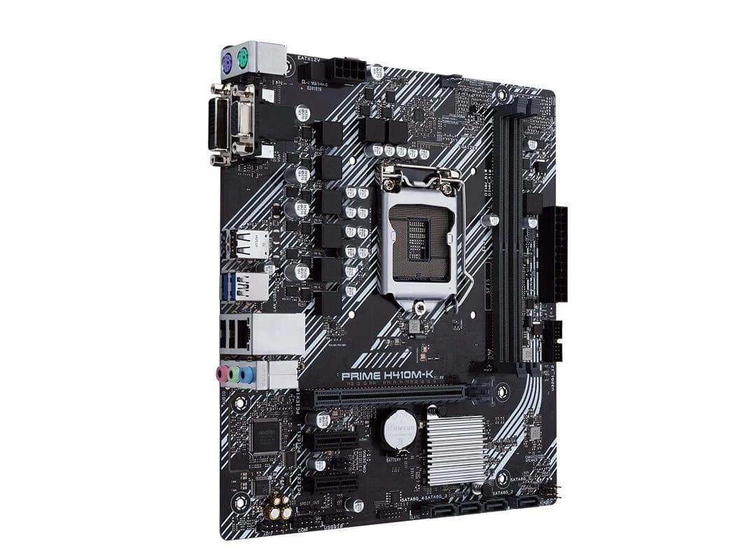 لوحة أم أصلية من Asus PRIME H410M-K لأجهزة الكمبيوتر المكتبية بمعالج Intel H410 H410M DDR4 LGA 1200 i7/i5/i3 USB3.0 مستعملة - 2